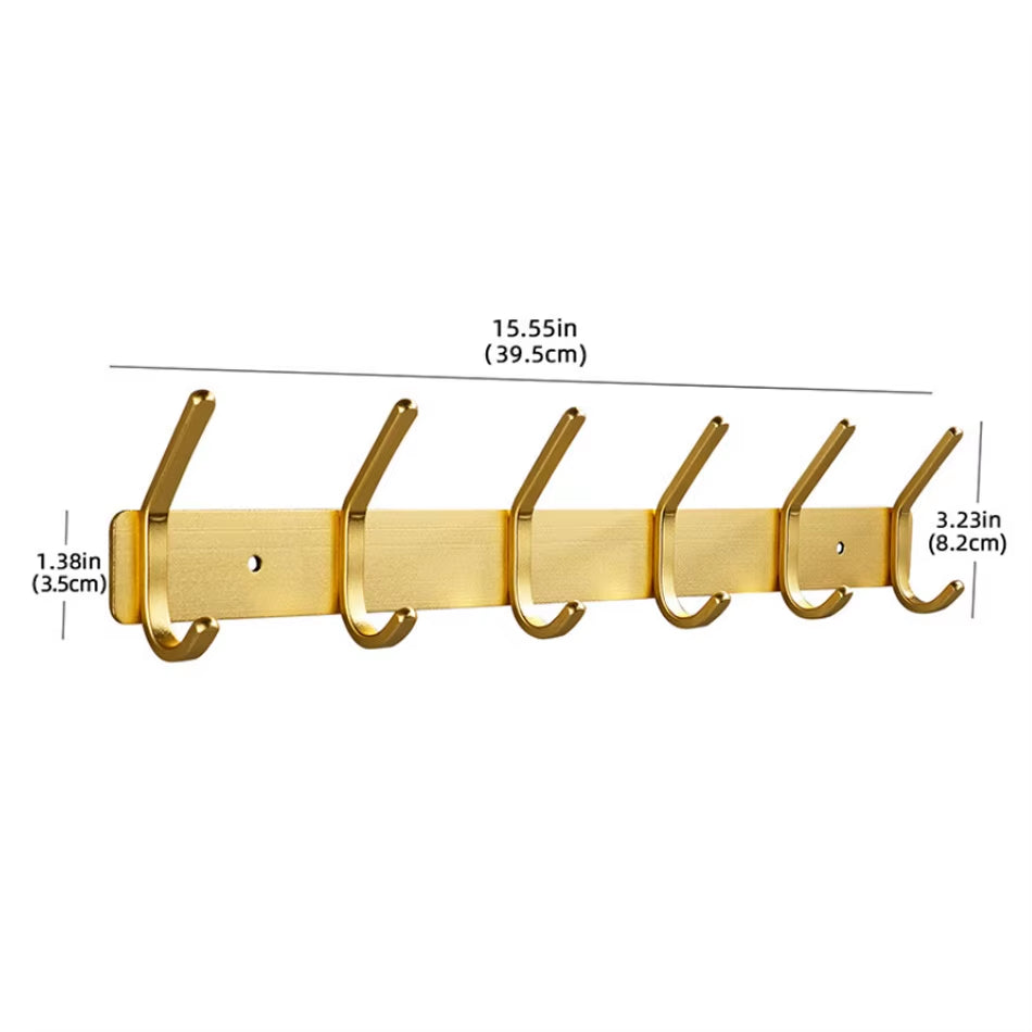 LuxeHook™ Rose Gold Wall Hooks – Sleek Storage, Effortless Style