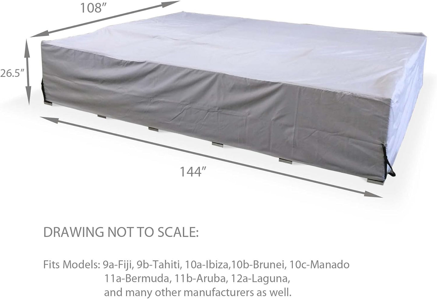 Urbanfurnishing Furniture-Cover-L Outdoor Patio Furniture Cover