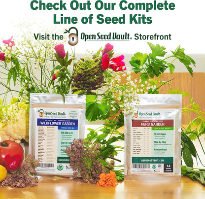 15,000 Heirloom Seeds Non-Gmo for Planting Vegetables & Fruits (18 Variety Pack) - Gardening Starter Kit Seeds, Survival Gear Food, Gardening Gifts, Emergency Supplies