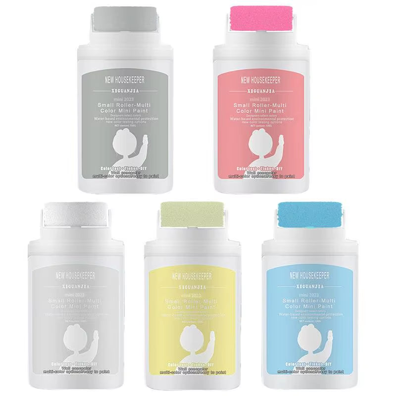 WallFix™ Mini Rolling Paint Brush – DIY Wall Repair Tool for Quick Mark & Graffiti Coverage