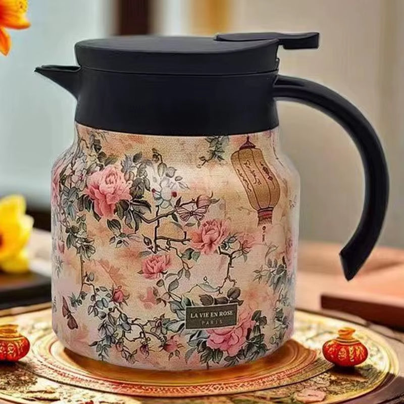 Vintage Thermal Insulation Tea & Coffee Pot – Keep Your Drinks Hot in Style